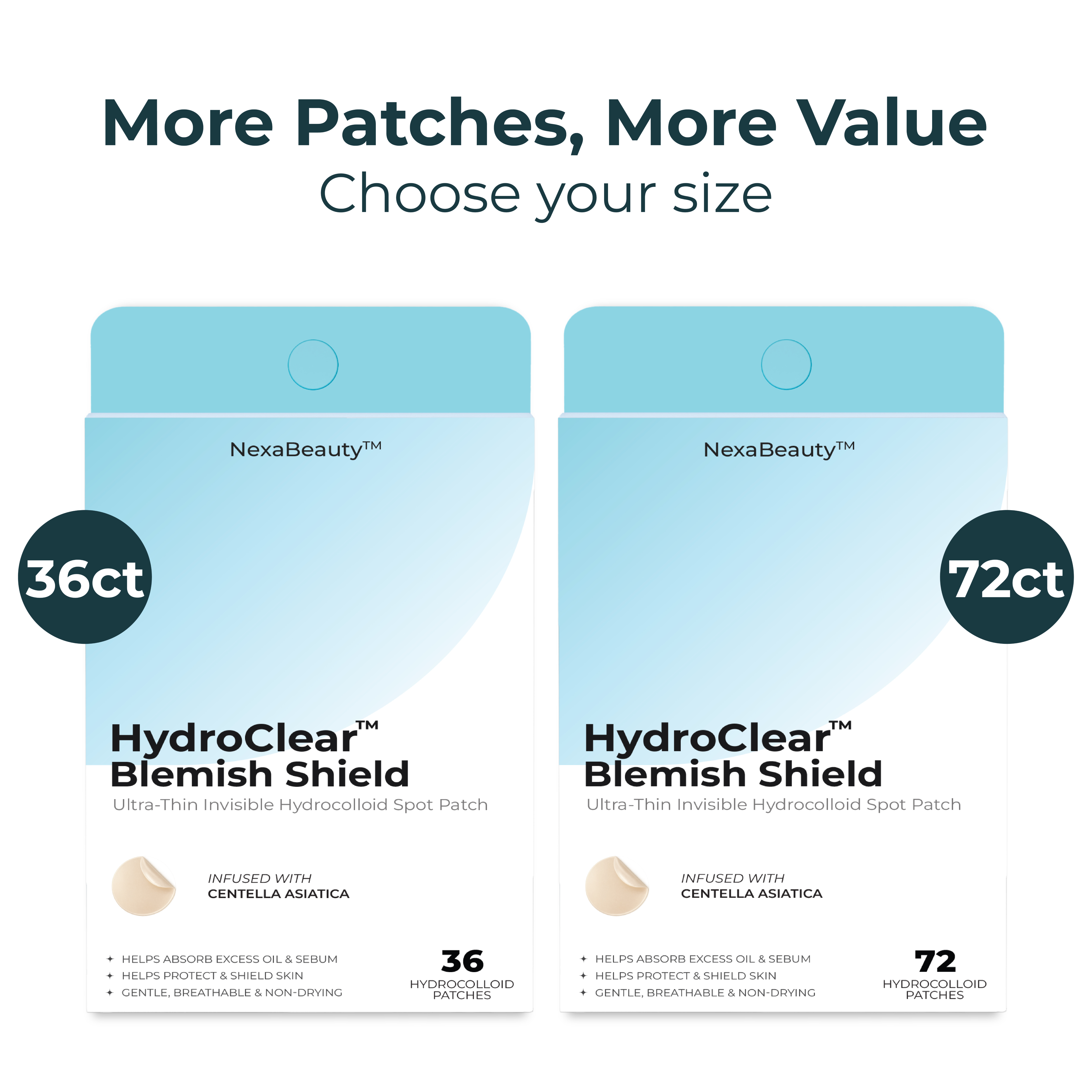 HydroClear™ Blemish Shield package back panel