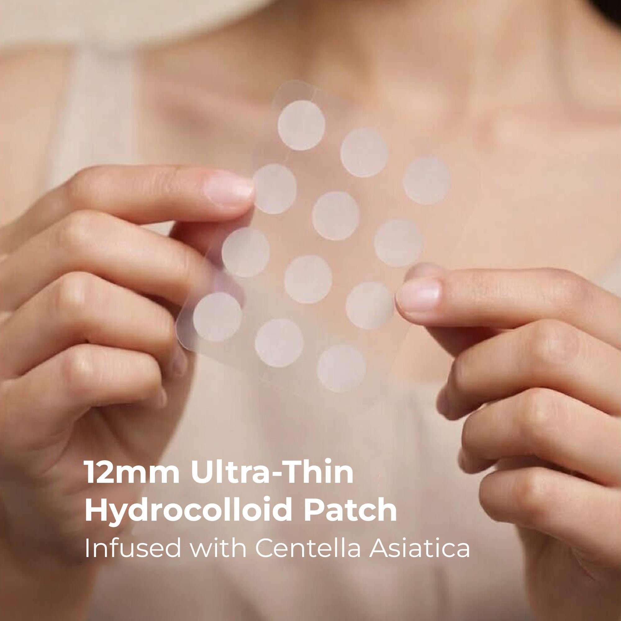 HydroClear™ Blemish Shield — 72 Hydrocolloid Patches / 12mm
